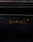 Chanel Decamatrasse 30 Cocomark 單翻蓋鏈條單肩包 黑色 Ramscreen 女士 CHANEL