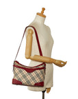 Burberry New Check  Bag Beige Multicolor Canvas Leather  BURBERRY