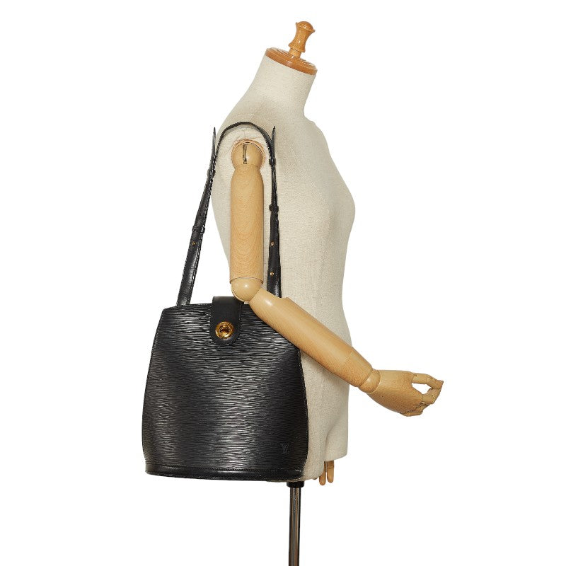 Louis Vuitton Epi Clooney Shoulder Bag M52252 Noir Black Leather  Louis Vuitton