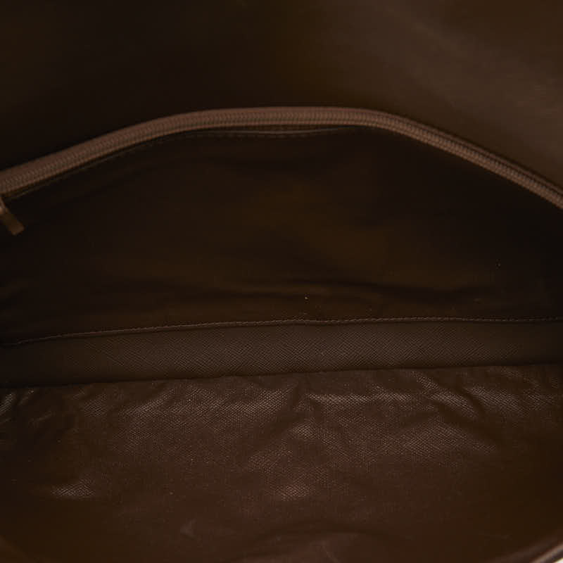 Burberry Check Cracks Bag Karki Brown Canvas Leather  Burberry