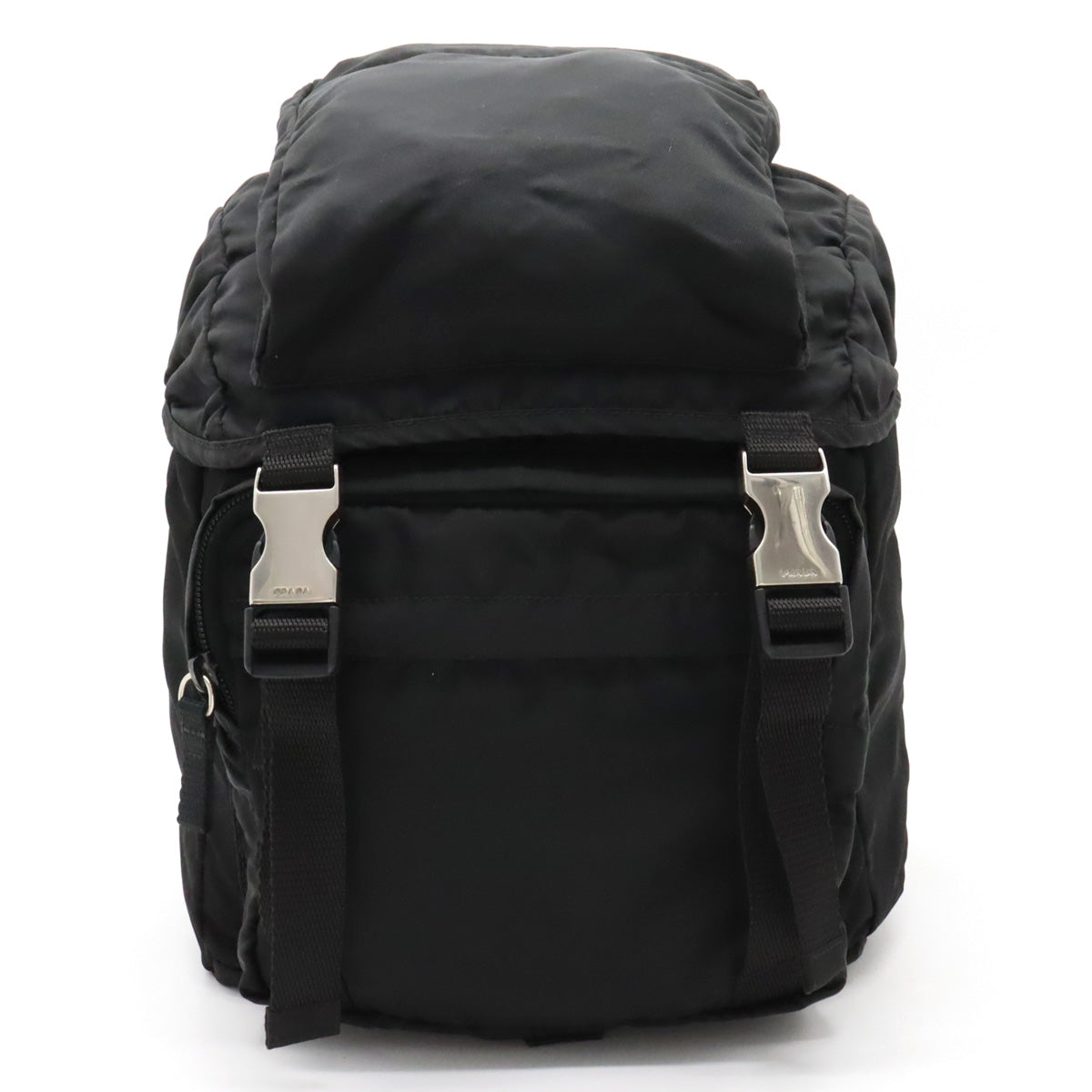 PRADA Prada Backpack Rucksack Mini-Rucksack Nero Black Black Silver Gold  V153