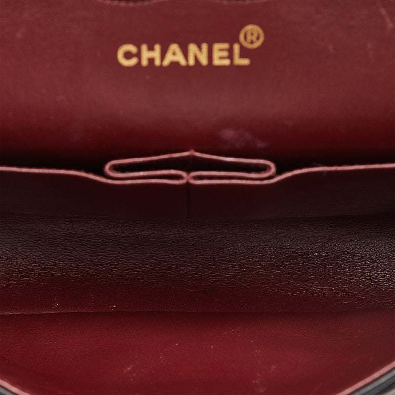 Chanel Matrace 25 雙翻蓋鏈條單肩包 黑色 Chanel