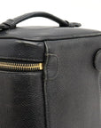CHANEL CHANEL Caviar S Cocomark Vanity Bag Handbag Cosmetic Bag Cosmetic Leather Black Gold  A01998