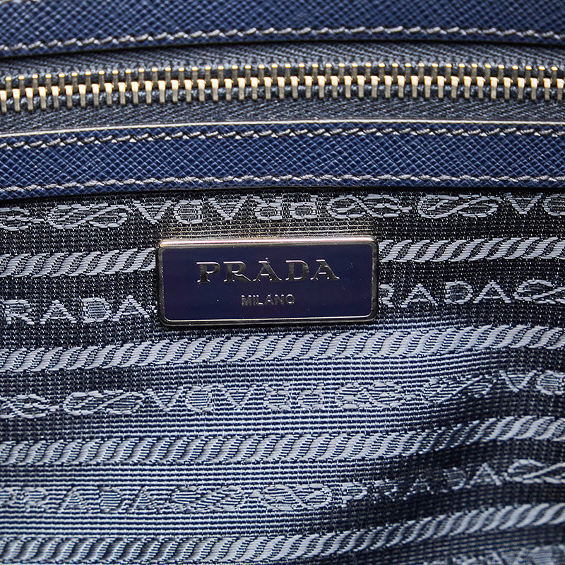 PRADA Messenger Bag Crossbody Bag VA0998 Navy Saffiano