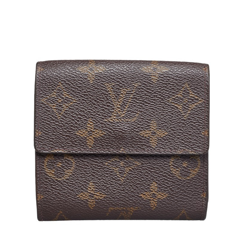Louis Vuitton Monograms Portmoney Vie Cult Credy Three Folded Wallet M61652 Brown PVC Leather  Louis Vuitton