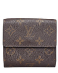 Louis Vuitton Monograms Portmoney Vie Cult Credy Three Folded Wallet M61652 Brown PVC Leather  Louis Vuitton