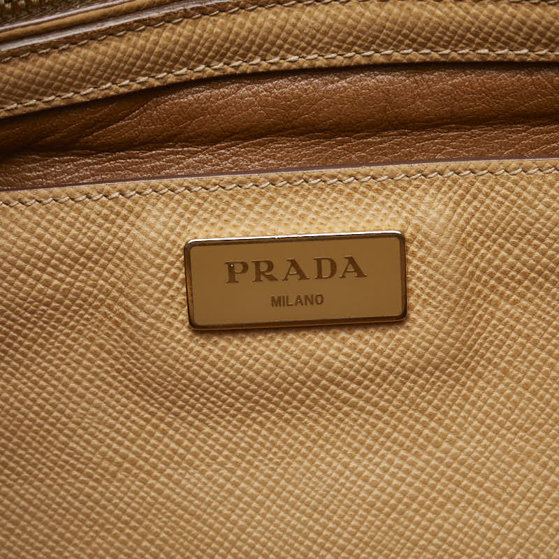 Prada Prada Handbags Leather Beige 's Eggs Pleasant