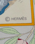 Hermes Carré 90 COTUMES DES DEPARTEMENTS Clothes Shirt Light Blue Silk  Hermes