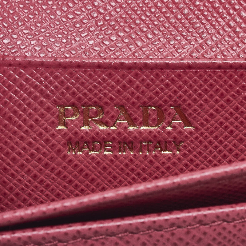PRADA Prada Sapphiano Cardcase Leather Pink Ladies