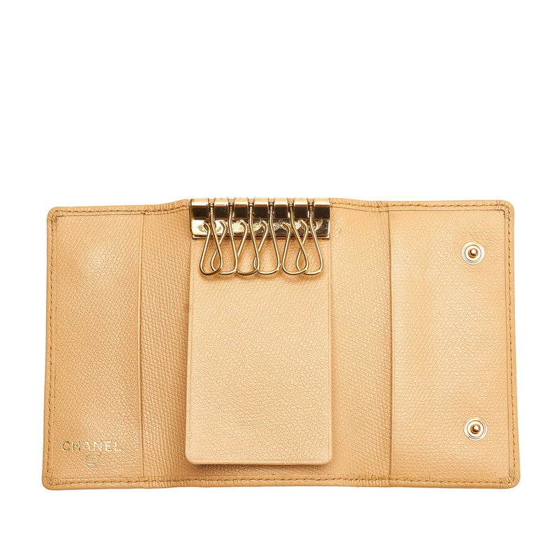Chanel 6 eries Keycase Beige Leather  Chanel