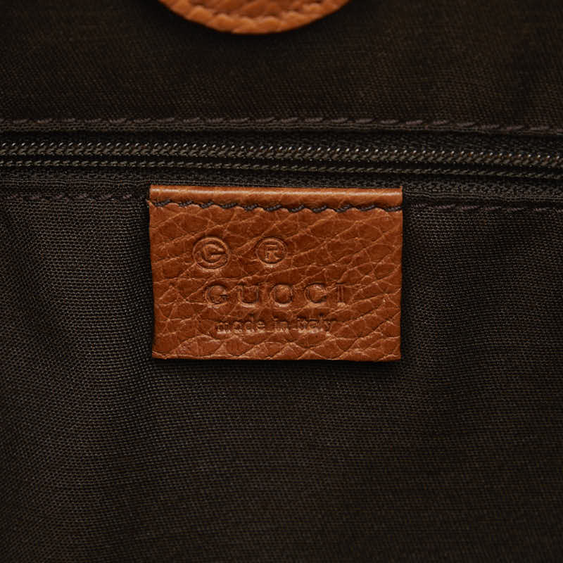 Gucci Tassel One-Shoulder Bag 336659 Brown Leather Lady Gucci