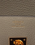 Hermes Bur 35 Trionclemence Sage Gold  X:2016