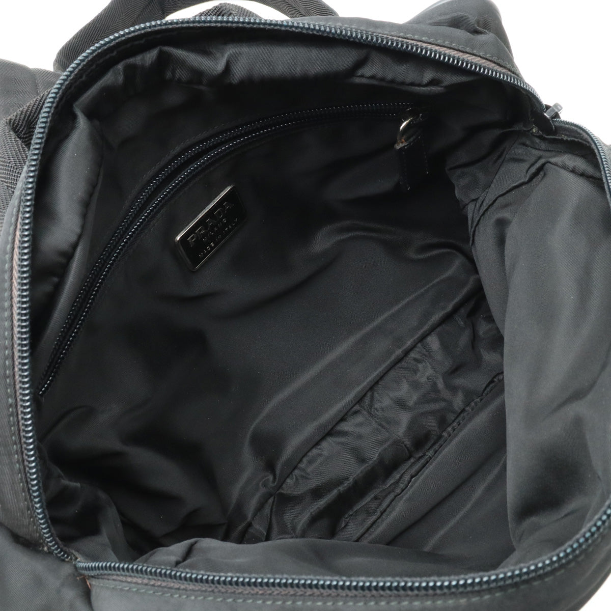 PRADA Prada Rucksack Backpack Nylon  NERO Black Black Silver  V336
