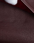 Cartier Masterline Long Wallet Black Wine Red  Leather Cartier