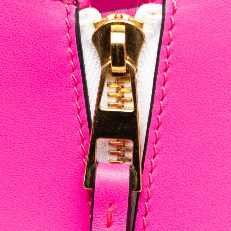 LOEWE Hammock Small Handbag White Pink Violet Leather
