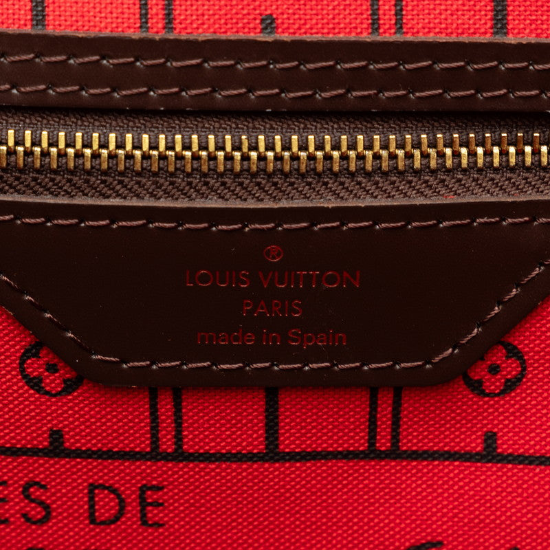 Louis Vuitton Neverfull MM in Damier Brown 女士 N51105 托特包