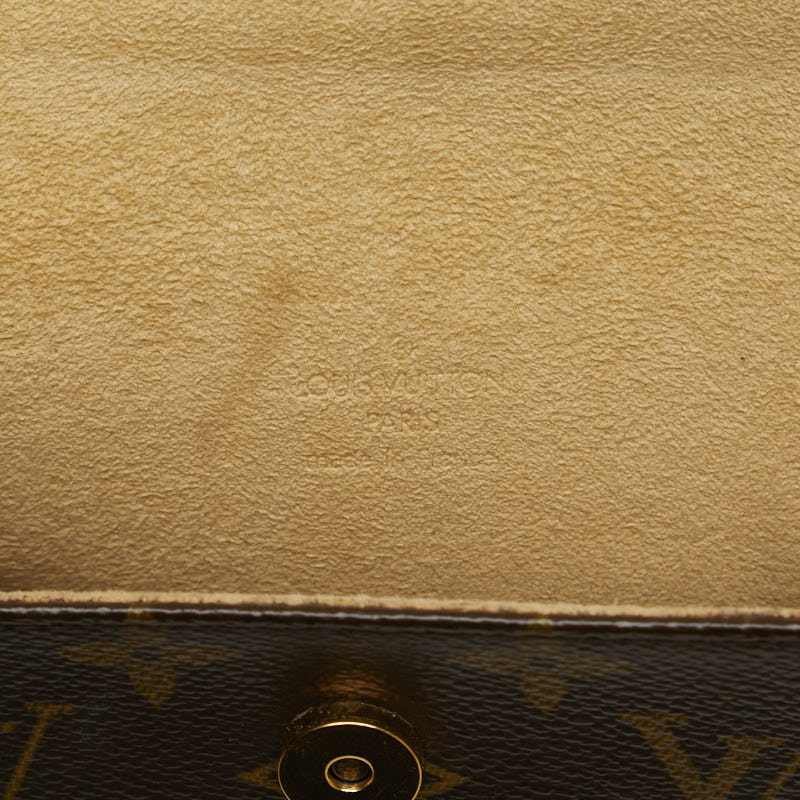 Louis Vuitton Monogram Pocket Florentine S Shoulder Bag M51855 Brown PVC Leather Lady Louis Vuitton