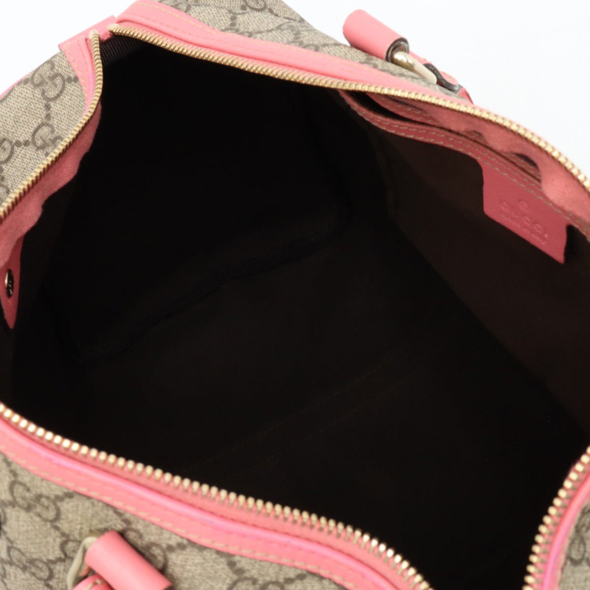 GUCCI Gucci GG Spring Handbags Mini Boston Bag PVC Leather Grey Pink Gold  193603 Blumin