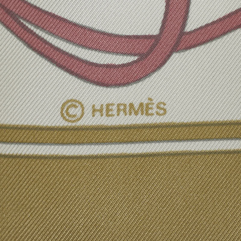 Hermes Carré 90 Flora Graeca 希臘花卉圍巾綠色多色真絲女士 HERMES