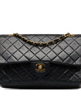 Chanel Matrace 25 Double Flap Chain houlder Bag Black   Chanel