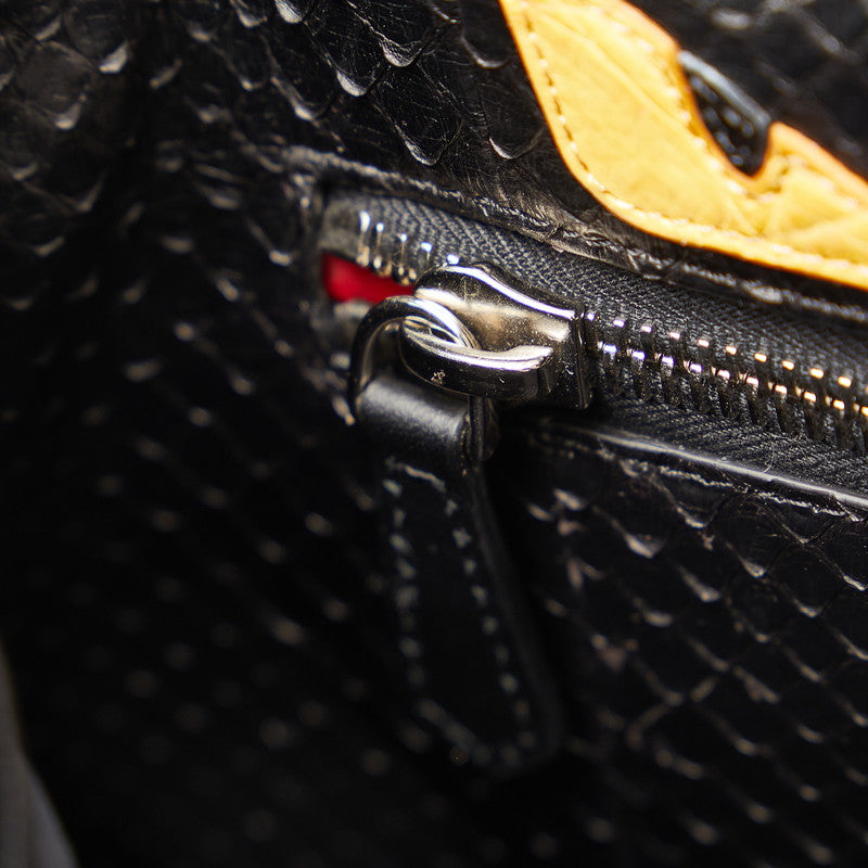 Fendi Peekaboo Monster Handbags 2WAY 8BN290 Black Leather Ladies