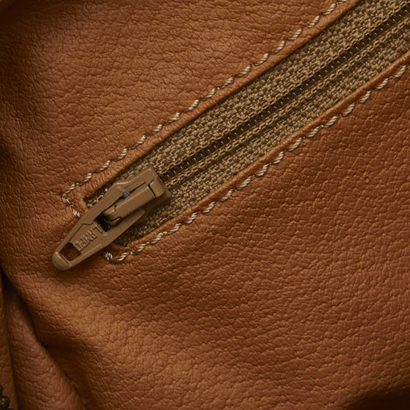 Celine Macadame Mini Boston Shoulder Bag 2WAY Brown PVC Leather  Celine