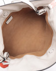 Loewe Flamenco Clutch Leather Shoulder Bag White Octopus