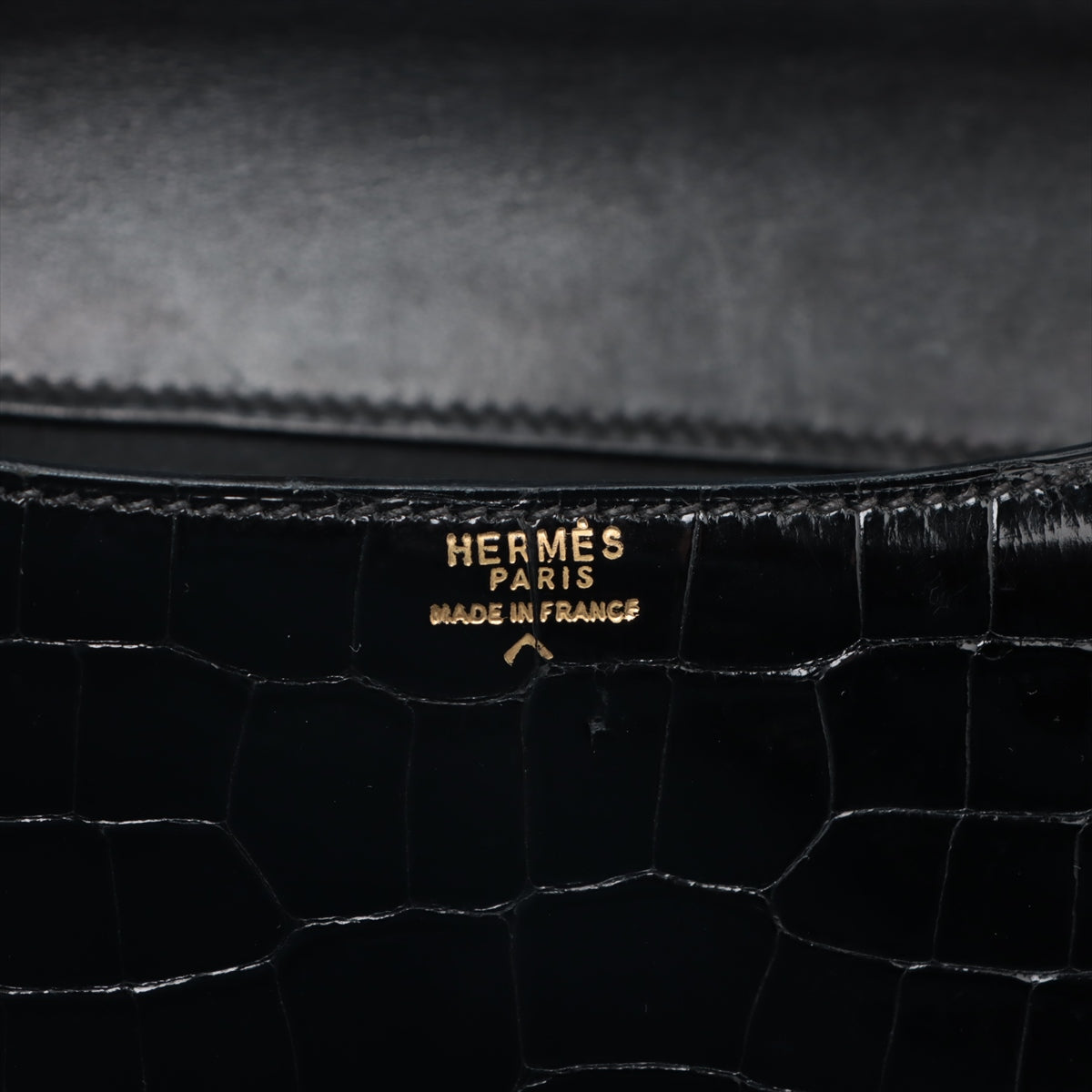 Hermes Constance 23 Porosus Black Gold  Unknown Signature