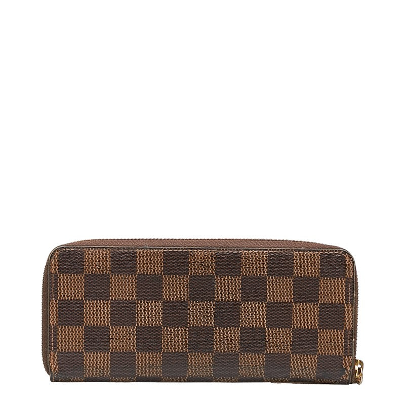 Louis Vuitton Damier Long Wallet Portefeuile Clemence N41626 Rose Pink Brown