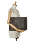 Louis Vuitton Monogram 豪華檔雙肩包公事包 M53456 棕色 PVC 皮革 Louis Vuitton