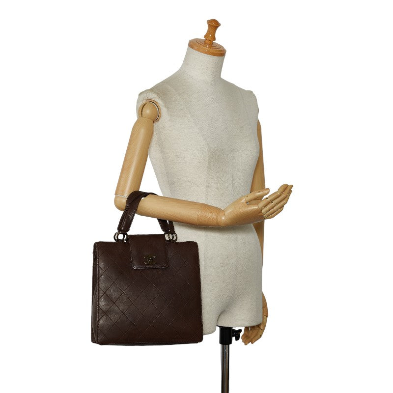 Chanel Coco Matrasse Handbag Brown Leather  Chanel