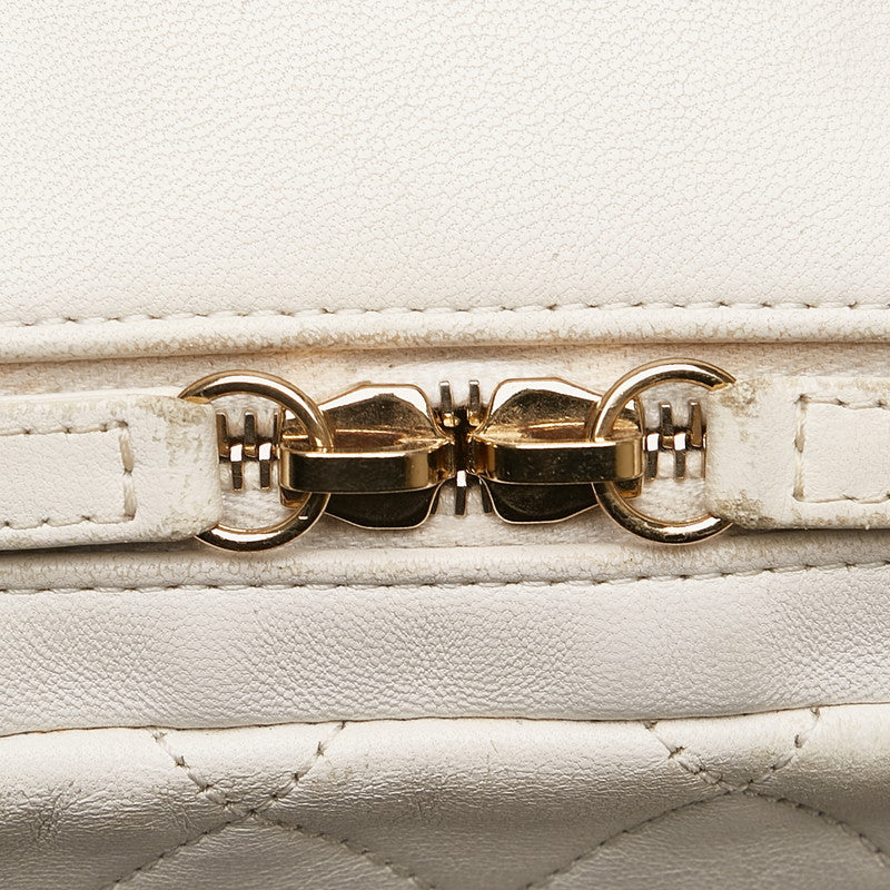 Chanel Matrases Cocomark tands Chain Handbags Shoulder Bag White   CHANEL
