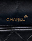 Chanel Deca-Coco 鏈條單肩包 黑金皮革女士 Chanel