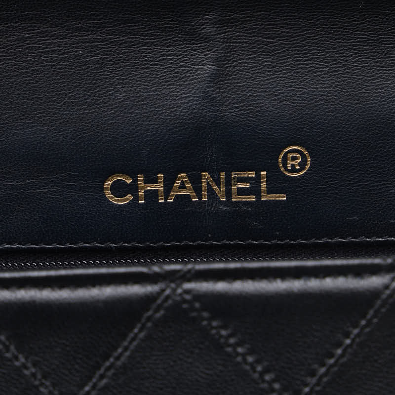 Chanel Deca-Coco Chain houlder Bag Black Gold Leather Lady Chanel