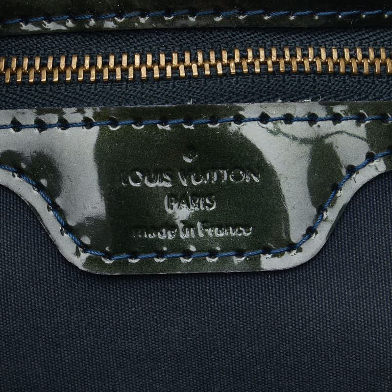 Louis Vuitton Monogram Vernis Wilshere PM Handbag M93684 Blue Green Patent Leather  Louis Vuitton