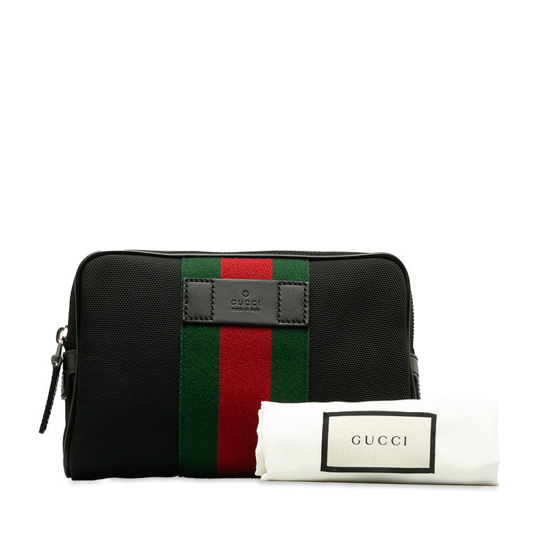 Gucci Sy Line Body Bag West Bag 630919 Black Canvas Leather  Gucci