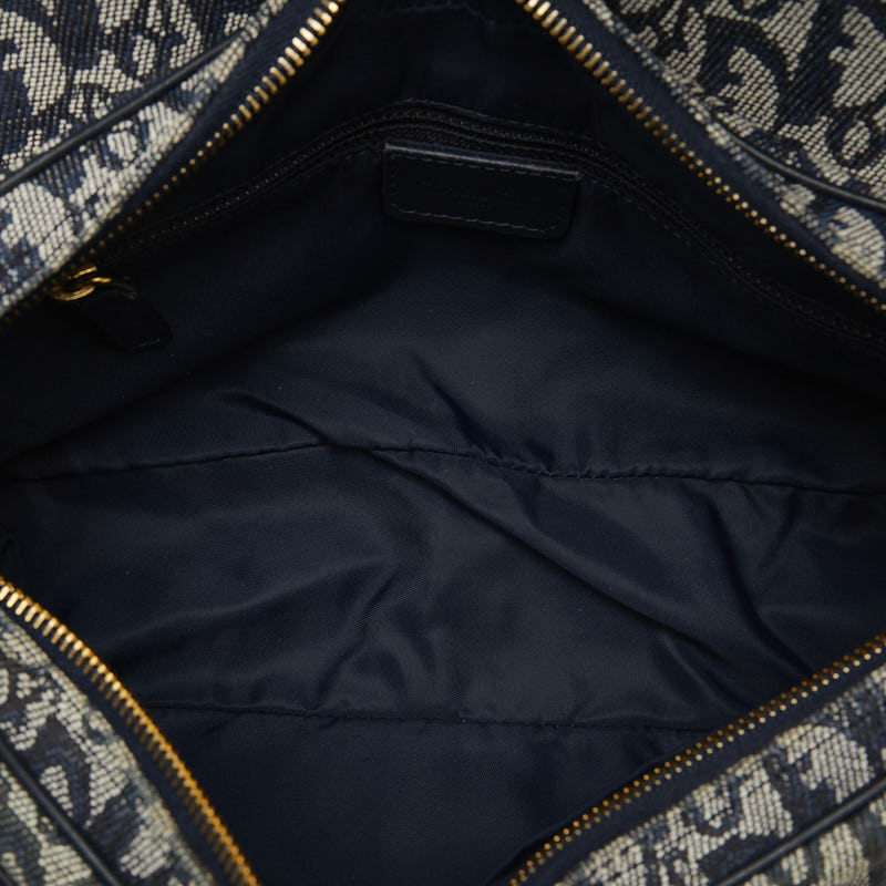 Dior Trotter Obreek Shoulder Bag Navy Canvas Leather  Dior (Ginestapo)