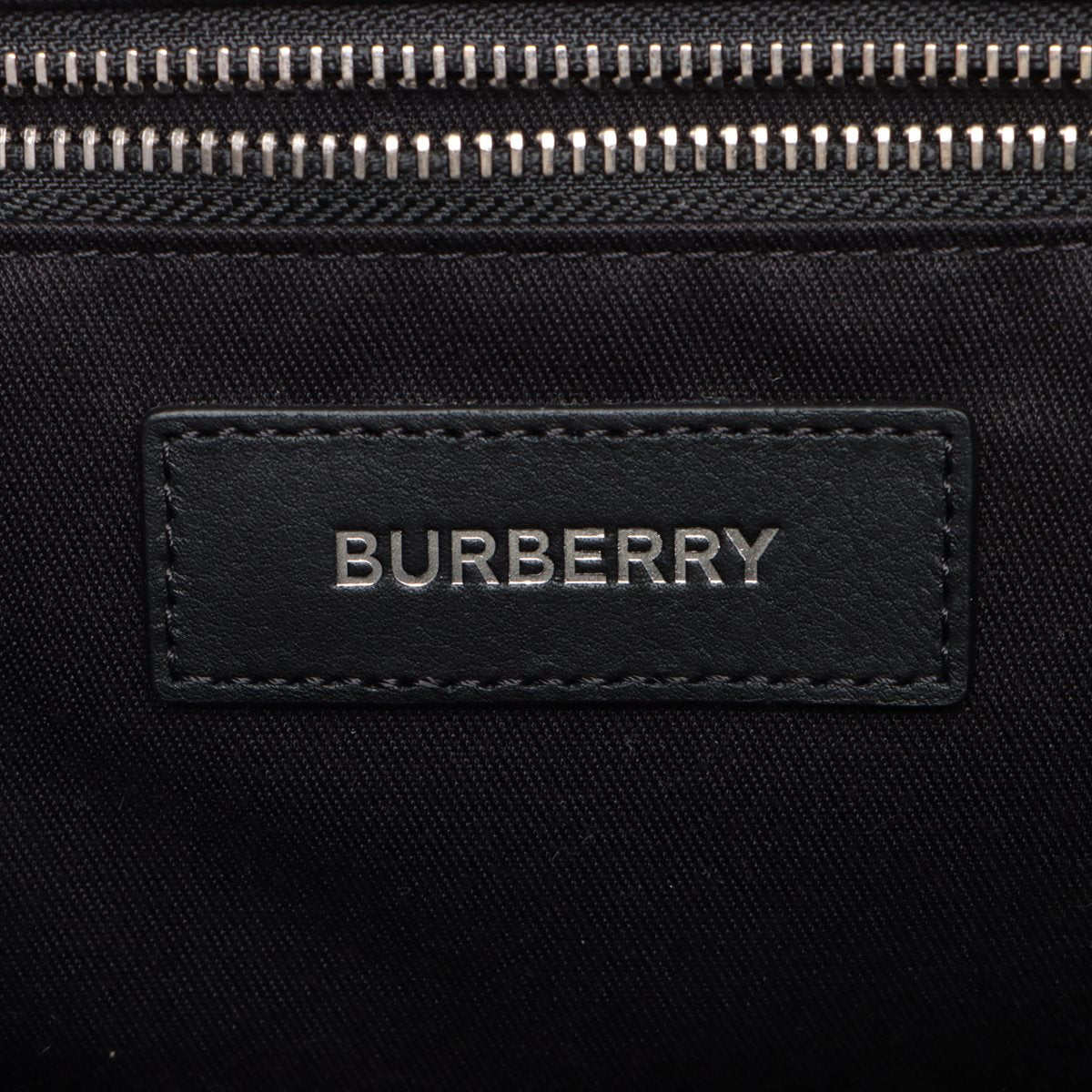 Burberry PVC Leather 2WAY Tortoise Bag Black