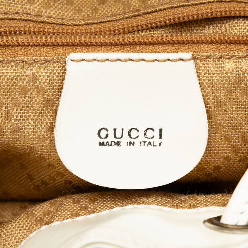 Gucci Bamboo Mini Rucksack 003 2034 White Emmelie Leather  Gucci
