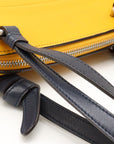 Celine Soft Cube Small Handbag 2WAY Shoulder Bag Orange Yellow Navi 181613
