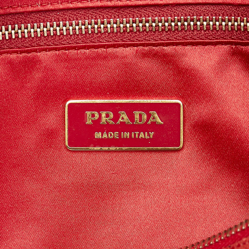 PRADA PRADA BR0227 Handbags Leather Red Ladies Bike