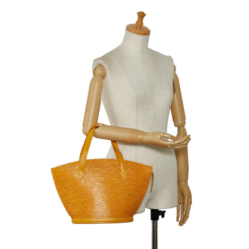 Louis Vuitton  Sanjack Handbag M52279 Tasili Yellow Leather Lady Louis Vuitton