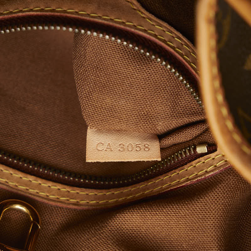 Louis Vuitton Monogram Battalion Vertical Shoulder Bag M51153 Brown PVC Leather  Louis Vuitton