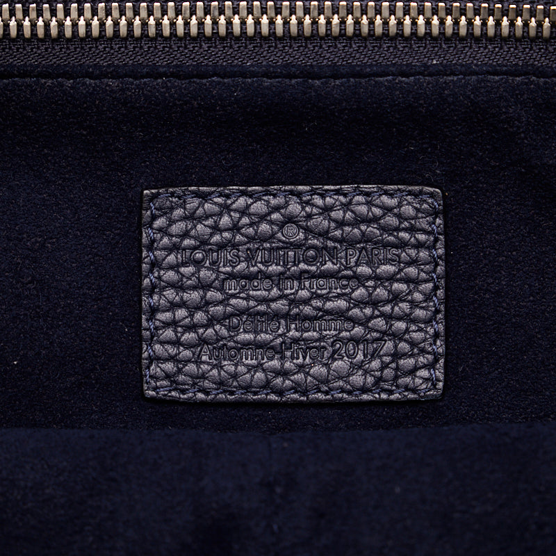 Louis Vuitton, Louis Vuitton M53428 East Side Boston Bag/Trion Leather Navi