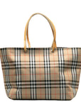 Burberry Nova Check Handbags Beige Multicolor Canvas Leather  Burberry
