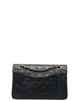 Chanel Mattress 25 Double Flat Chain Shoulder Bag Black Leather  Chanel