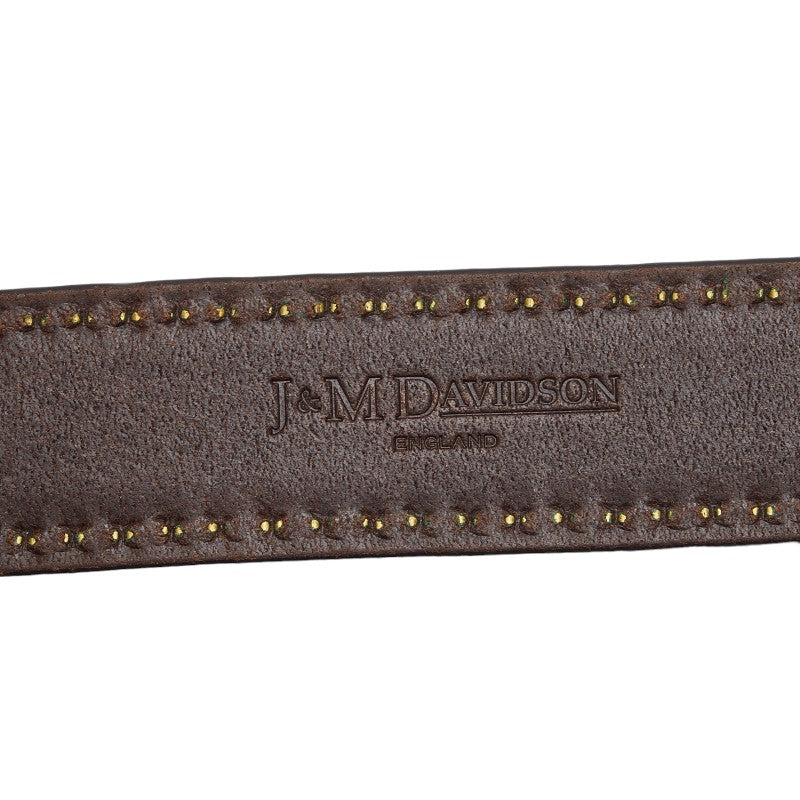 Jandem Davidson Stands Belt 30/75 Brown Gold Leather  J&amp;M Davidson