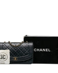 Chanel Matrases Cocomark Diana 25 Chain houlder Bag Black Leather  Chanel