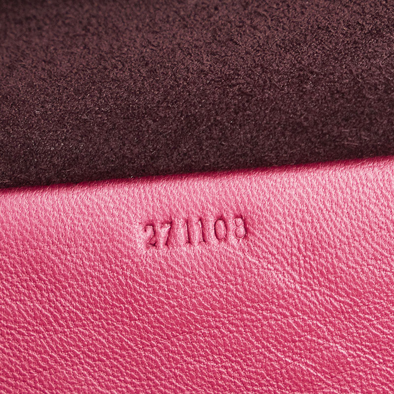 LOEWE Anagram Tassel Shoulder Bag in Leather Pink Ladies