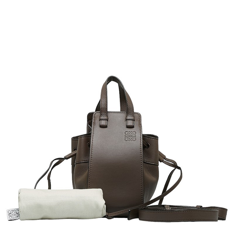 LOEWE Hammock Mini Bag in Leather Brown 651942